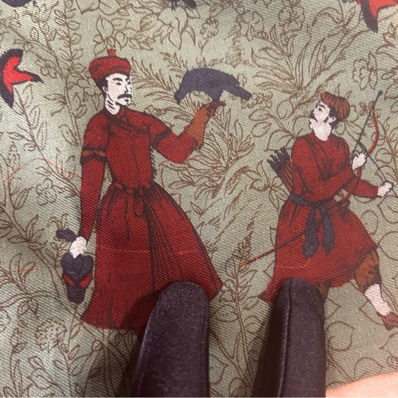 Vintage midi skirt Womens size 6 cottagecore folkcore peasant boho artsy green - Picture 10 of 16